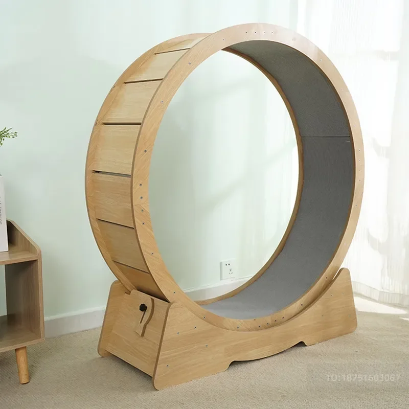Pujia PJM-007 Solid Wood Multi-Layer Board Exercise Wheel-Durable Safe & Fast Operation Wood Color
