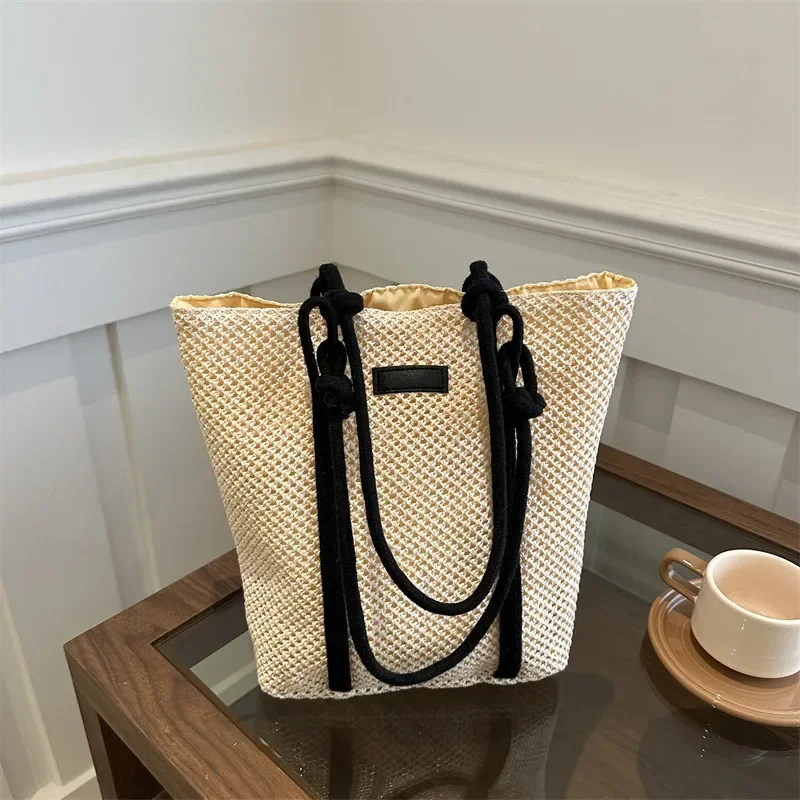 

straw women's bag women's commuter large capacity shoulder tote seaside vacation women beach bag