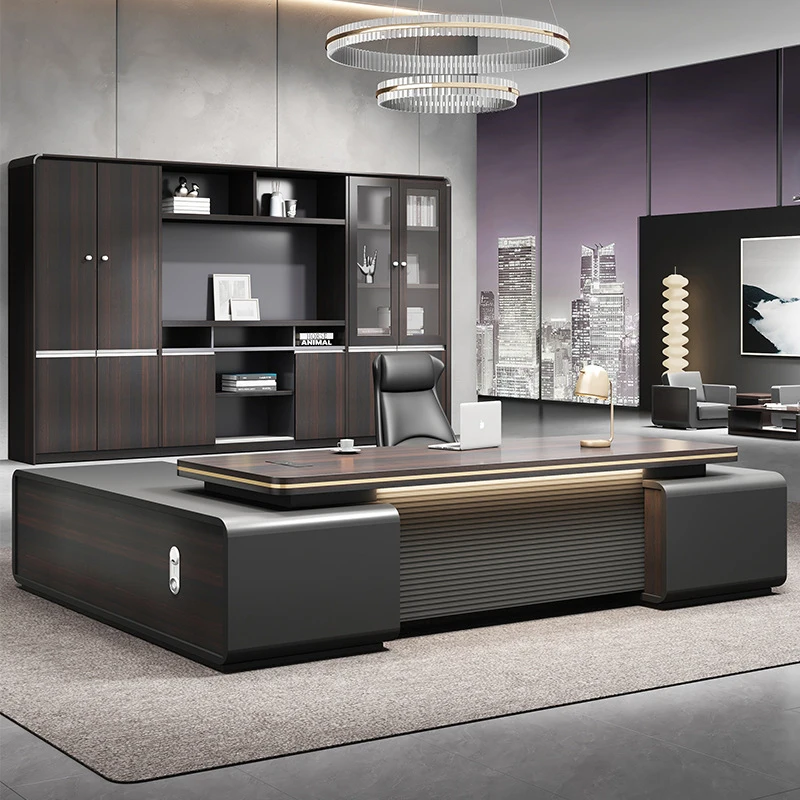 CEO desk,boss table,office Furniture,Simple, Modern, Light-Luxury Executive , Leader'S , CEO , Supervisor'S , Manager'S Office F