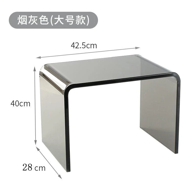 

Acrylic small stool light luxury transparent shoe stool creative door children's bench Internet celebrity simple shoe stool low