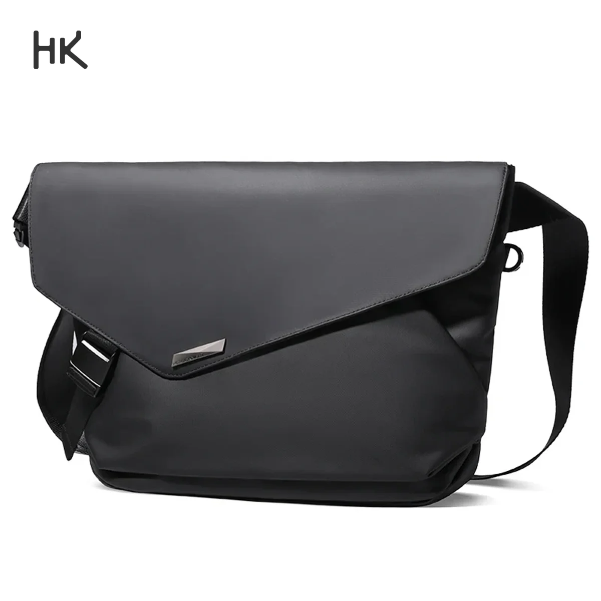 Hk Men's Shoulder Bag Water Repellent Messenger Sling Bag Large Crossbody Packs Fit 13 inch Ipad Business Travel School Bags