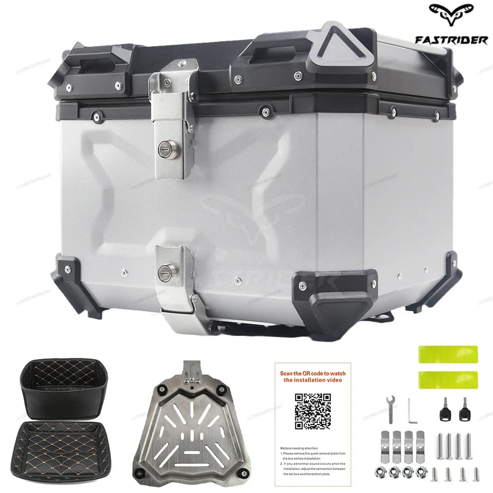 100L 80L 65L 55L CNC Aluminum Motorcycle Helmet Box for BMW R1200GS LC R1250GS F800GS LC ADV Tail Rear Tool Cases Trunk