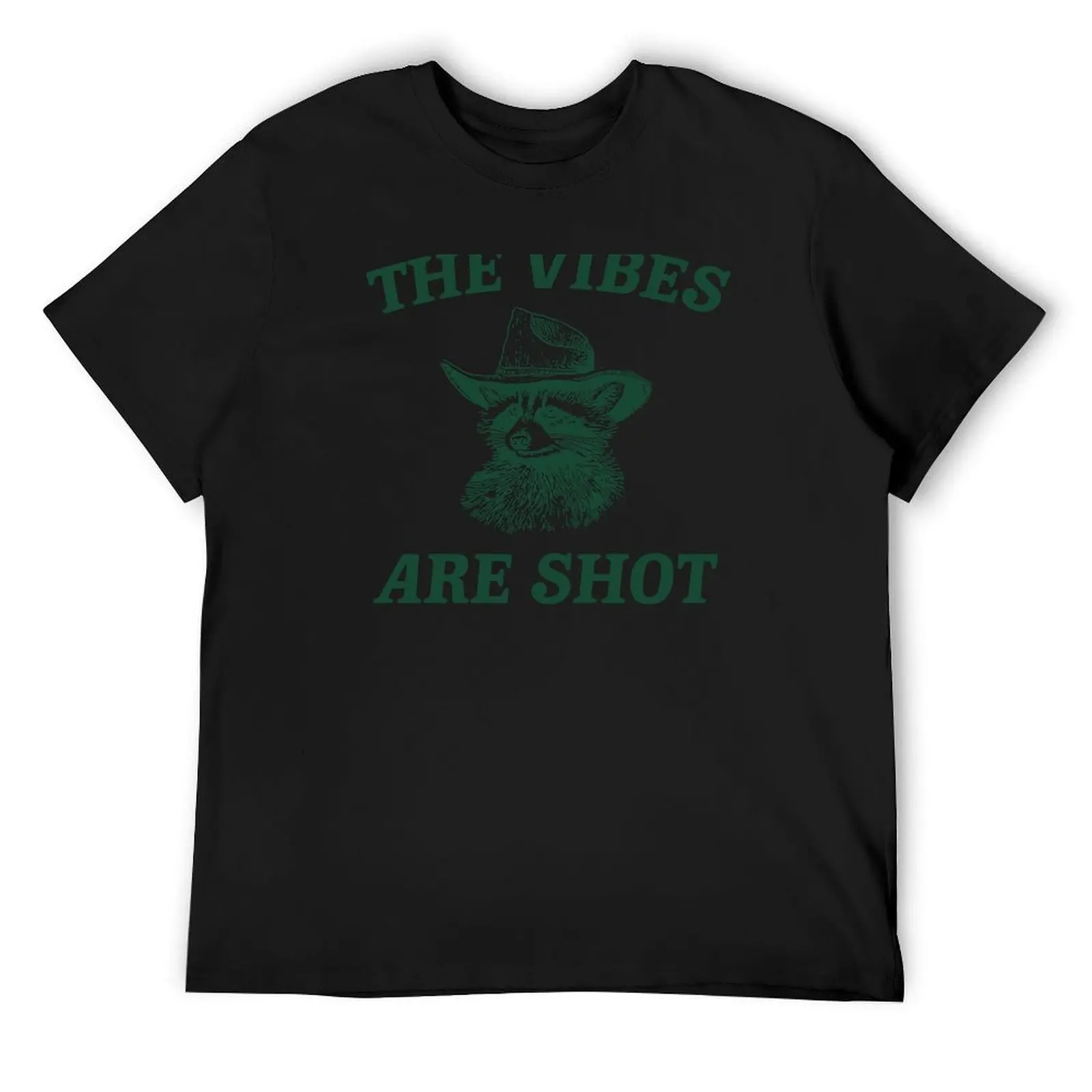 

the vibes are shot shirt, raccoon weird meme shirt, trash panda T-Shirt clothes customizeds boys whites Men's t shirts