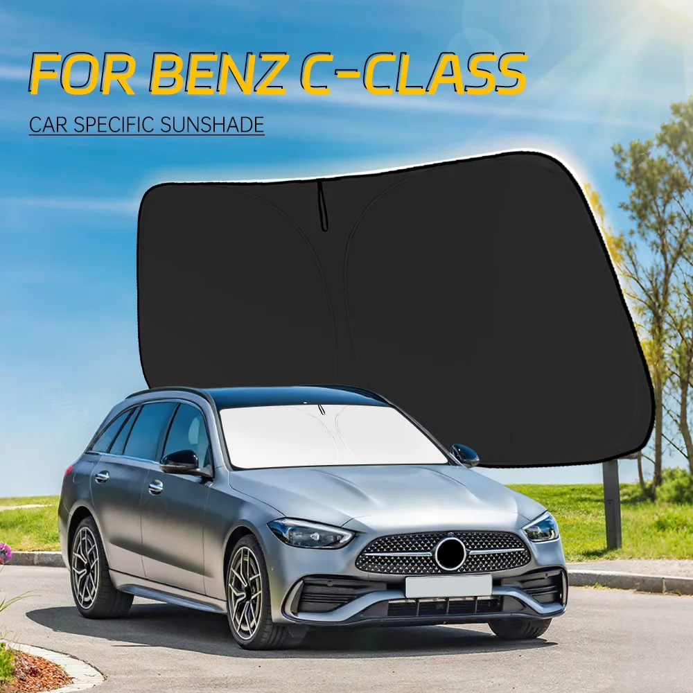 

Car Sun Shade For Mercedes-Benz C Class W203 W204 W205 W206 2000-2026 Front Window Shade Cover Visor Sunshade Car Accessories