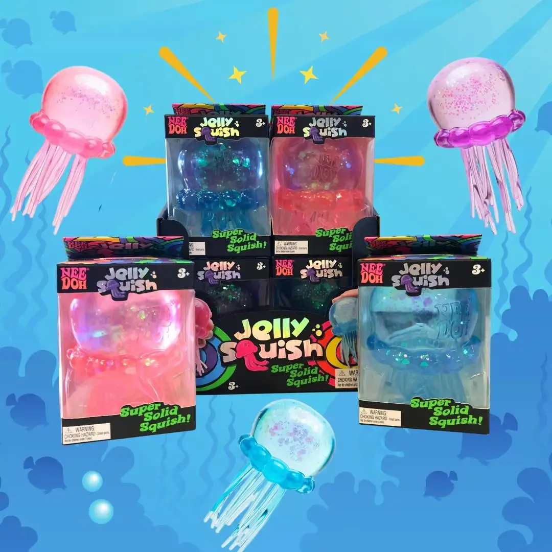 Buntes Quallen-Maltose-Quetschspielzeug, Anti-Stress Squeeze Fidget Toy für das Büro