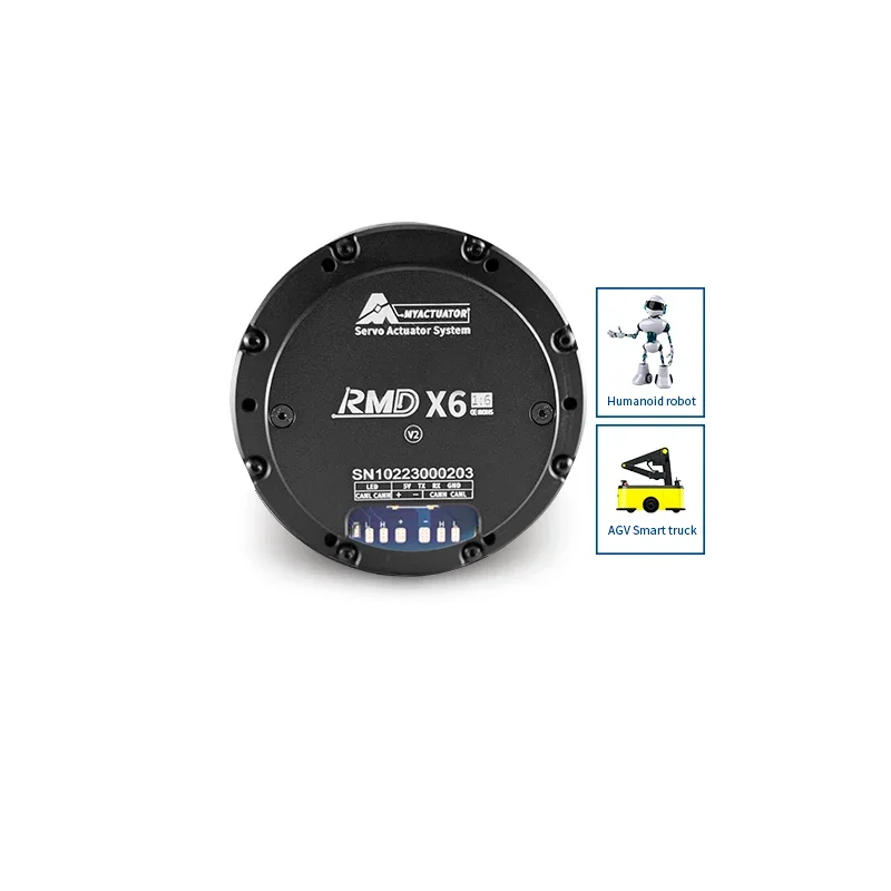 

2026 MYACTUATOR BLDC Серводвигатель с энкодером RMD-X6 V2 1:6 48В DC, высокоточный планетарный редукторный двигатель для экзоскелетов