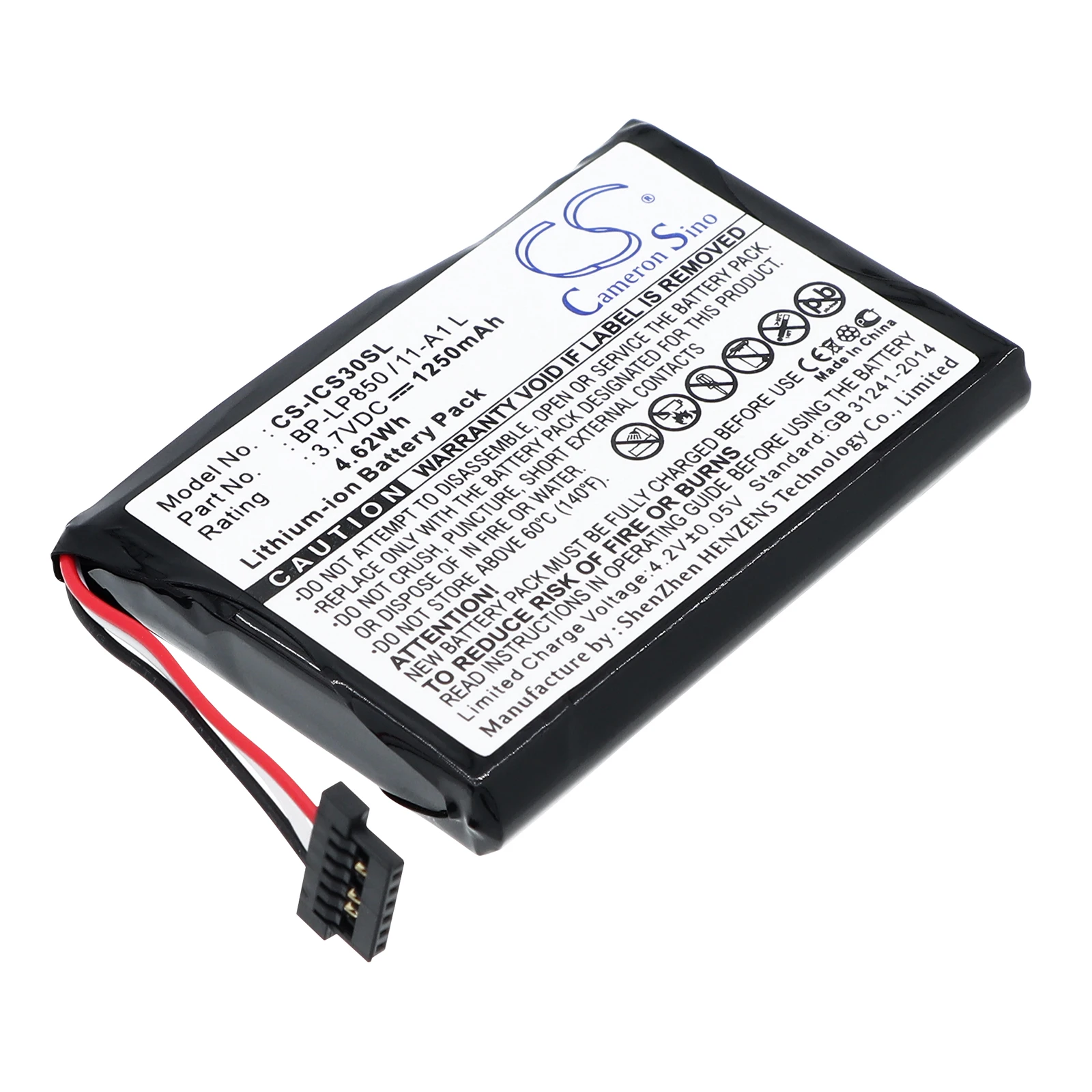 

Cameron Sino 3.7V 1250mAh GPS, Navigator Battery BP-LP850/11-A1 L for NAVMAN S30, S50, S70, S80, S90, S90i