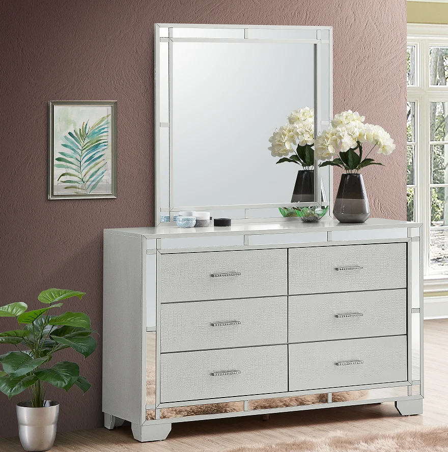 # Luxury Bedroom Furniture Makeup Vanity White Beauty Led Mirror Dressing Table For Hotel