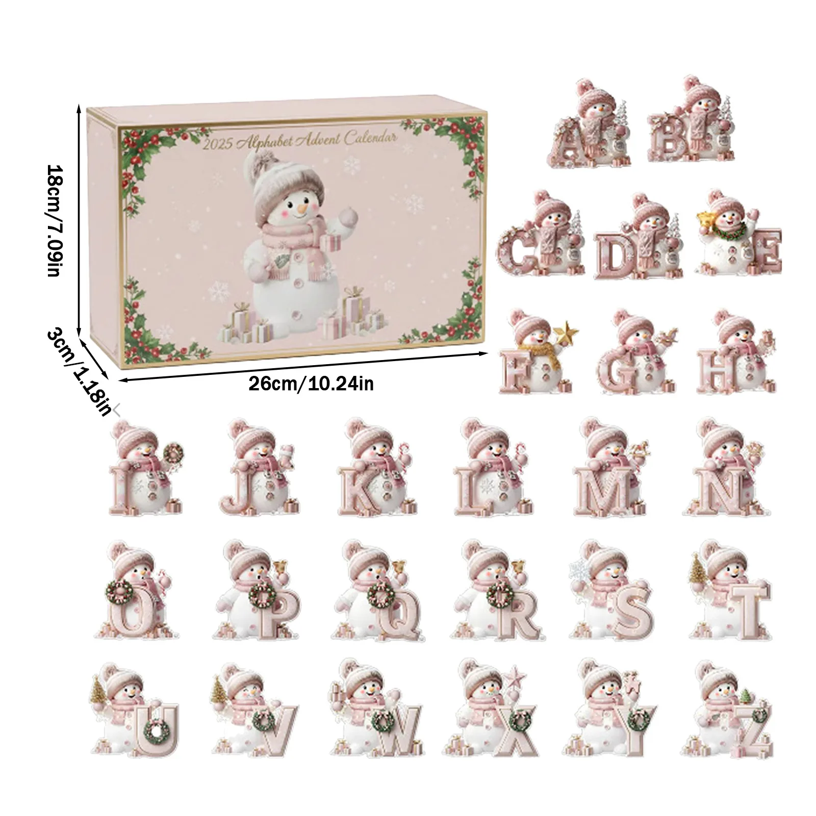 Chauffage de bureau avec minuterie, compte à rebours de noël, pendentif lettre bonhomme de neige, ornement plat en acrylique plus minuterie visuelle