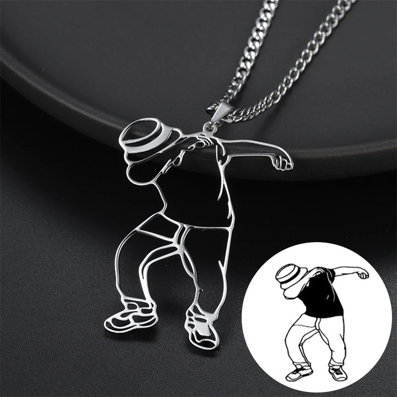 Bubble Miami Curb Cuban Chain Hip Hop Necklace Rapper Gift Rock Men Women Jewelry Golden Custom Hip Hop Painting Necklace