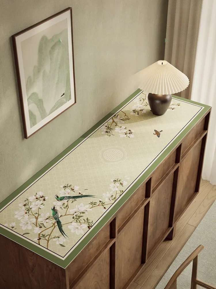 Chinese Side Cabinet Table Mat Waterproof Non-slip Porch Side Cabinet Washless and Easy To Care Non-slip Table Mat