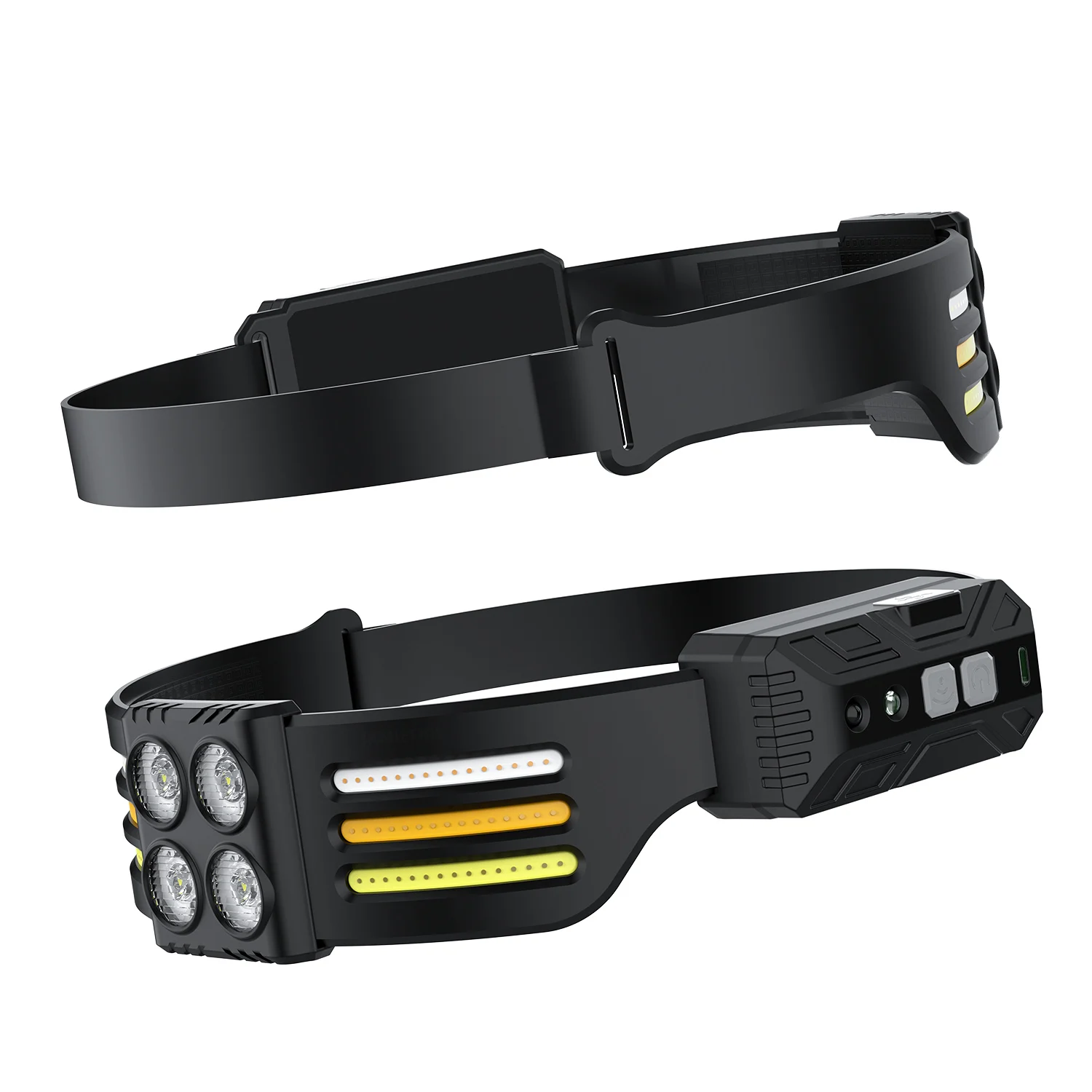 USB Rechargeable LED Sensor Headlamp XPE+COB Headlight Led Head Torch Camping Search Light Head Flashlight for Fishing Lantern