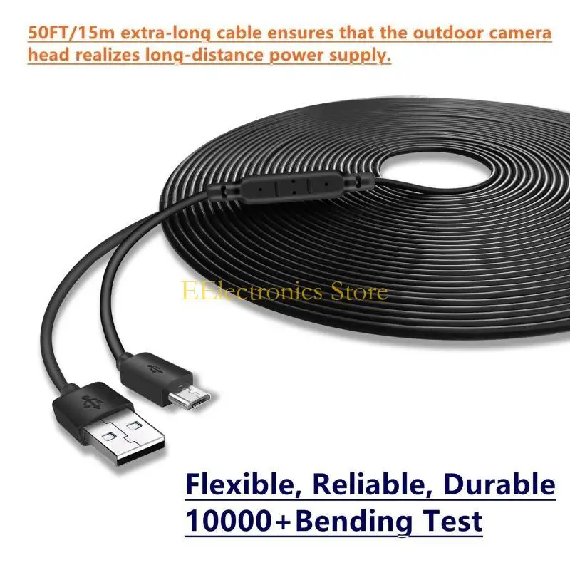 

B03C Super Long USB to Micro USB Charging Cable for Camera Long Cable