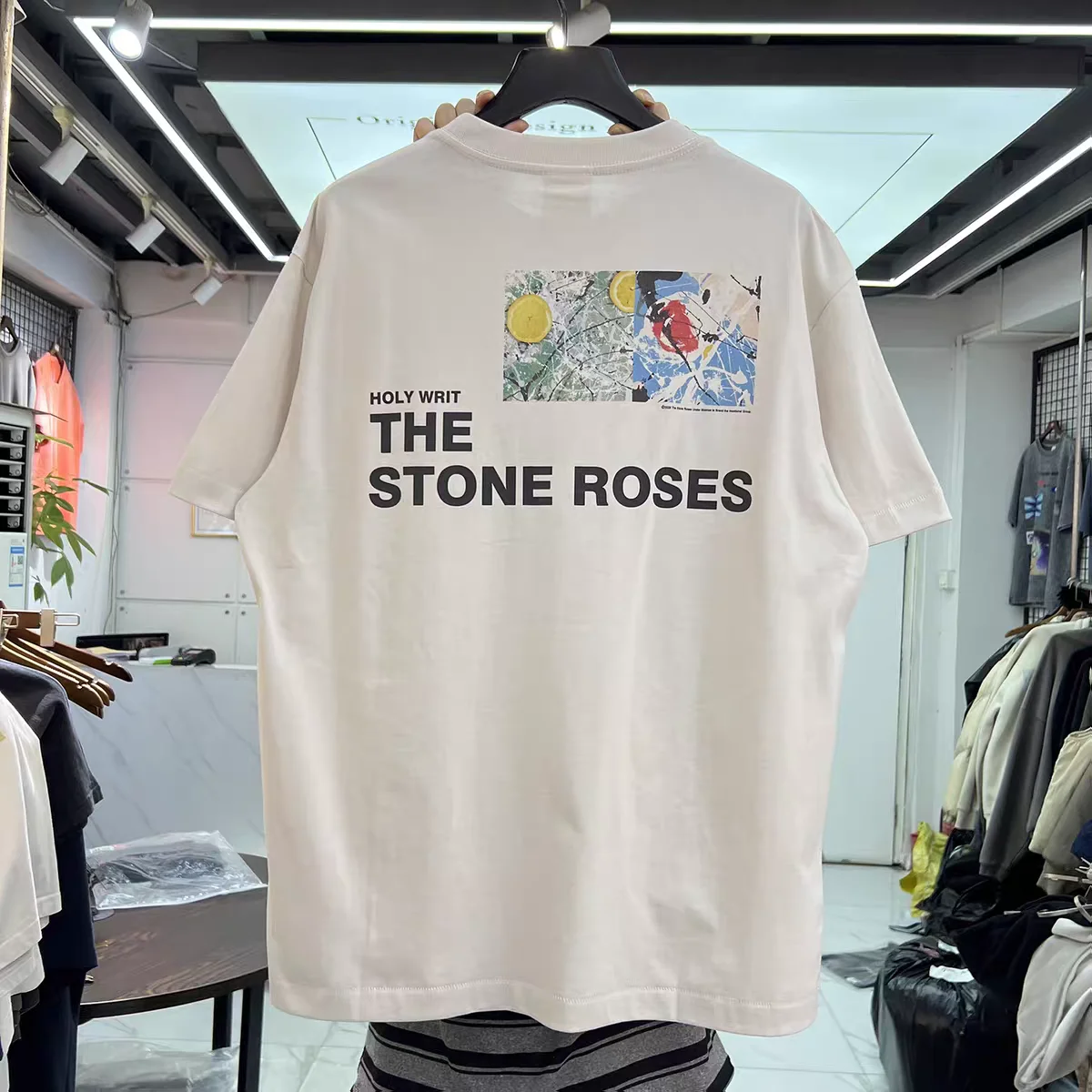 SAINT Vintage Lemon Print T Shirt Men Women 26SS Summer Style Tee Tops T-Shirt