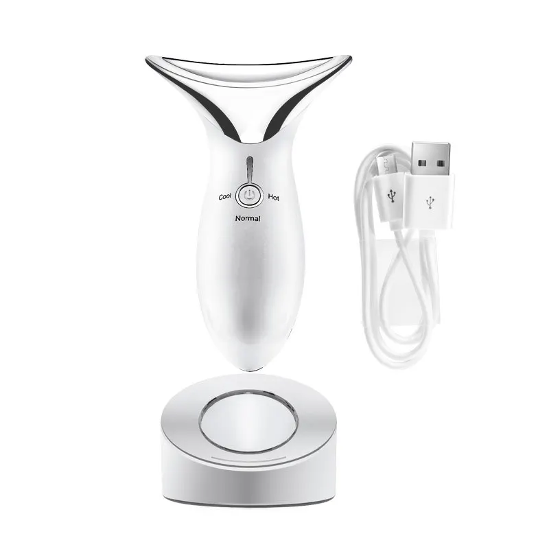 Neck Line & Nasolabial Fold Remover - Color Light Vibration Massager, Neck Care Beauty Device