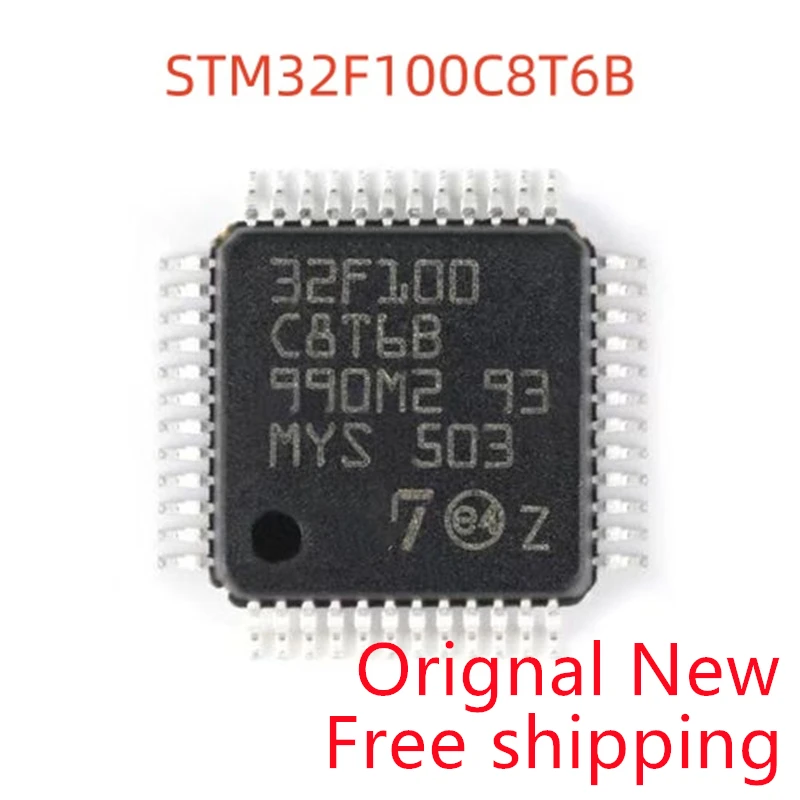 

10piece New Original STM32F100C8T6B STM32F100C8T6 STM 32F100C8T6 STM32F100 32F100 LQFP-48 Chipset