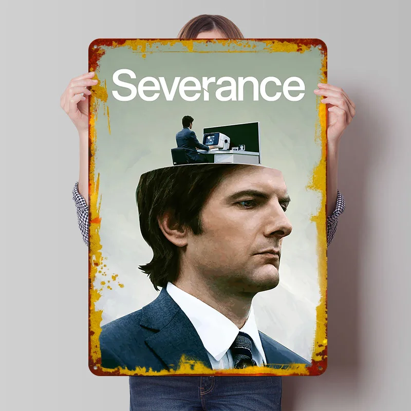 Severance TV Show Tinplate Poster Customized Wall Art Vintage Retro Metal Signs for Luxury Home Decor Items Room Decorations