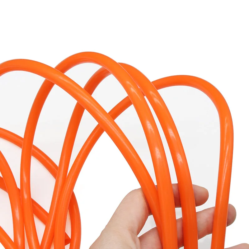 Tuyau en caoutchouc de silicone rouge orange de qualité alimentaire, tuyau flexible sans goût, haute température, degré, ID 4, 5, 6mm, 1 mètre, 4x6mm, 5x7mm, 6x8mm