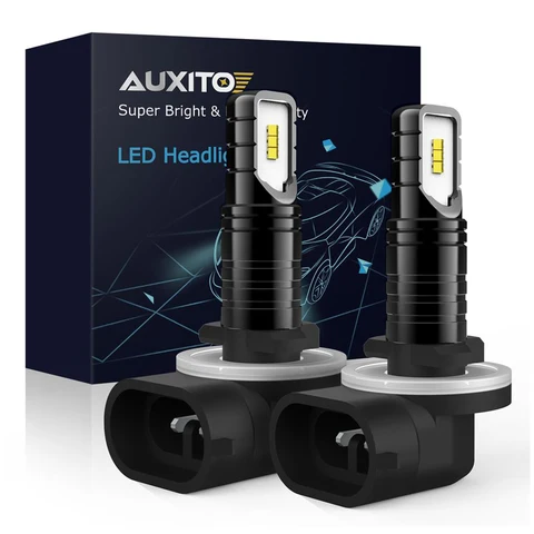 Автомобильные светодиодные ходовые огни AUXITO, 881 лм, H27, 6000 дюйма, чип CSP, H27W/2 H27W2, дневные ходовые огни, К, белые, 2 шт.