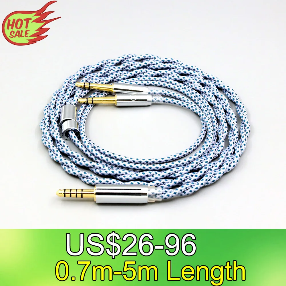 

99% Pure Silver Mix Graphene OCC Shielding Earphone Cable For Final Audio D8000 AFDS pro Design Pandora Hope vi Yamaha LN008642