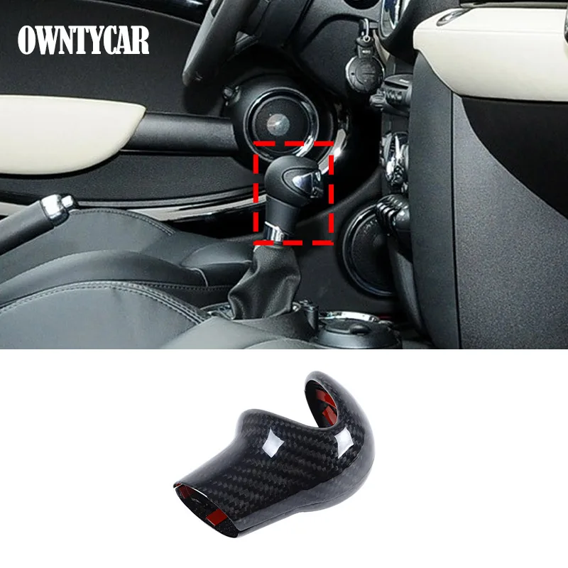 

Настоящее углеродное волокно для BMW MINI F54 F55 F56 F60, автомобильная ручка переключения передач, ручка, накладка, наклейка, аксессуары для интерьера