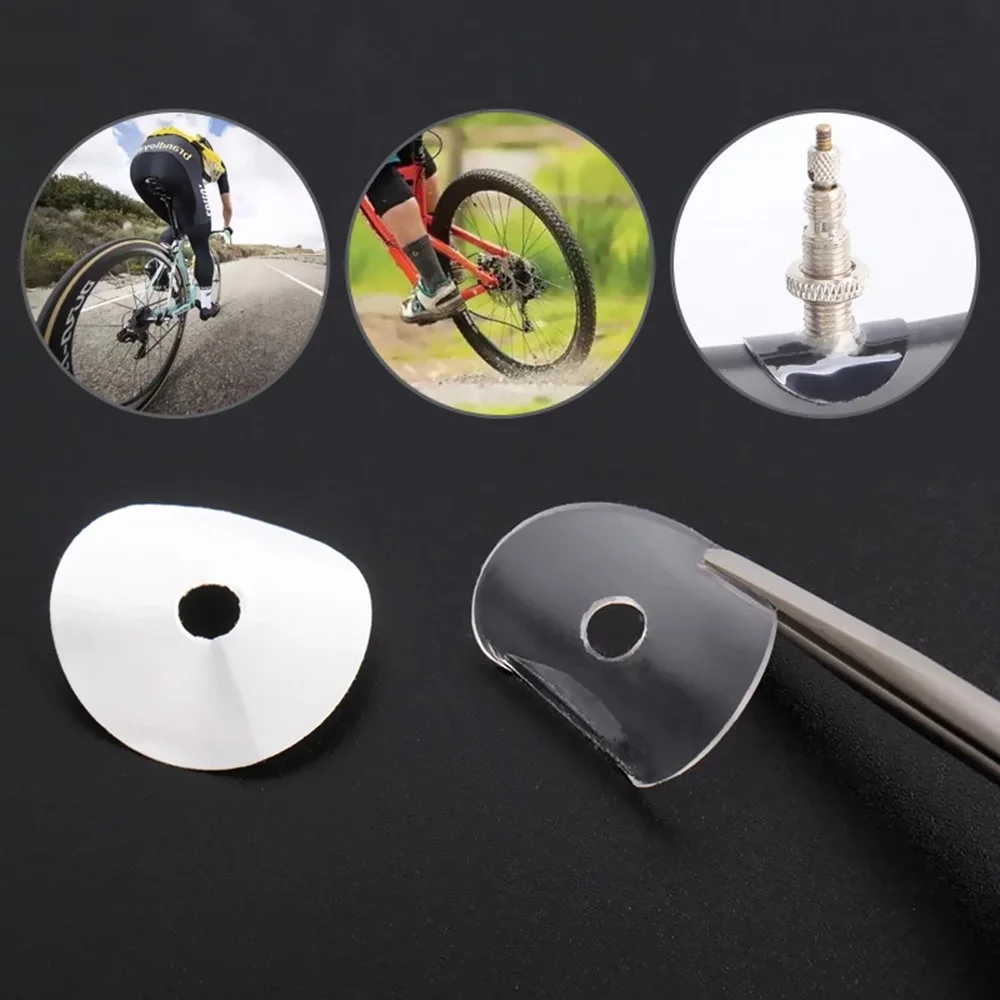 Road Bike Cycling Presta Valve Valve Sticker Air Nozzle Glue Pad Rim Protection Tube Tire Gasket