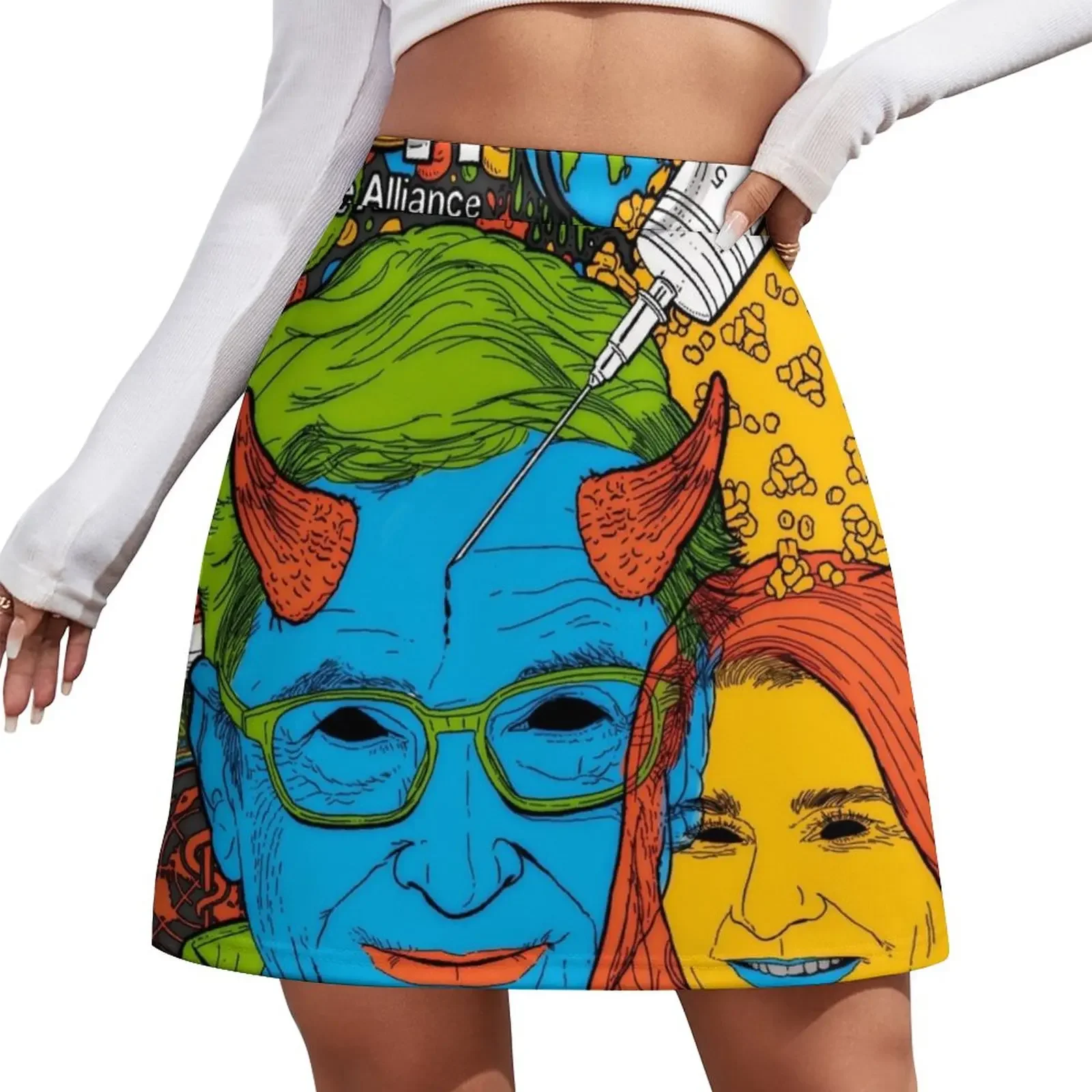 

The Gates of Hell Mini Skirt women's stylish skirts Women skirts Summer women's clothing 90s vintage clothes