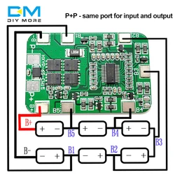 Diymore-Placa de batería de litio 6S 25,2 V 20A BMS con equilibrio para destornillador de 25V y pistola de masaje de 24V, paquete de batería muscular