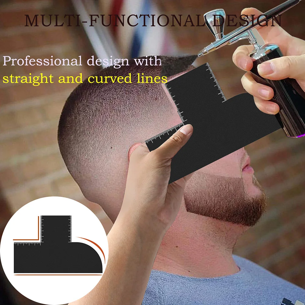 Professionelles Bartformungswerkzeug, Haarlinien-Verstärkungskarte für präzises Bartformen und Styling, unverzichtbarer Bartformer für Männer. – Detail 8