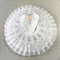 Jupe tutu de ballet blanche pour enfants, olympiques de performance de danse fzLake, vêtements de danse de beauté