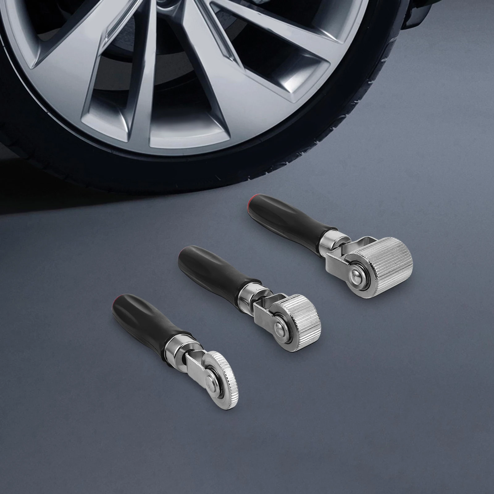 

3pcs Tire Repair Tools Automotive Sound Insulation Roller Car Acoustic Damping Noise Reduction Durable Metal Compact Portable