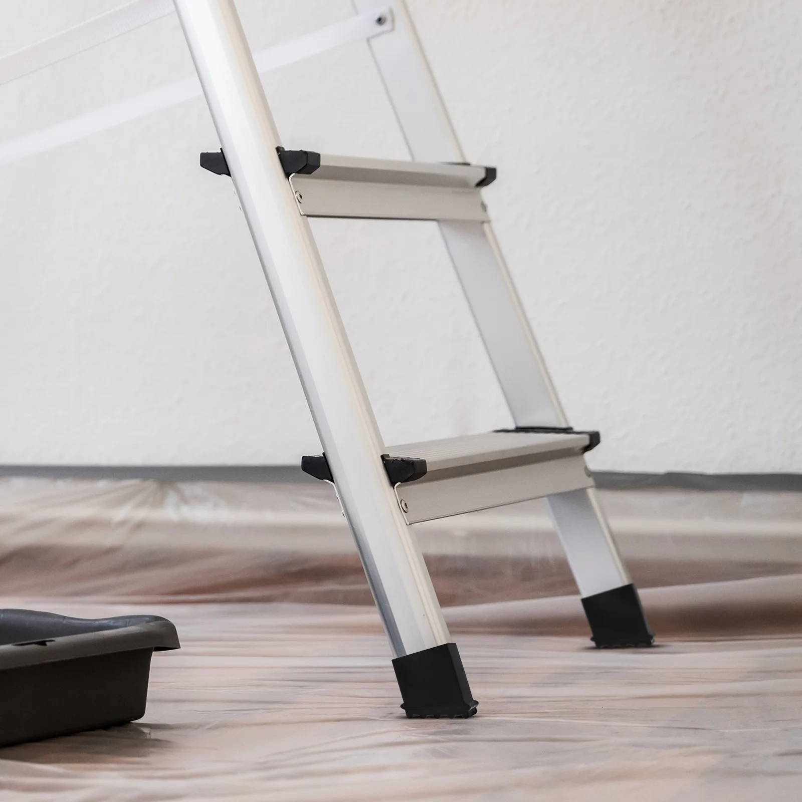 سلم القدم الأكمام 4 قطعة الحصير المطاطية عدم الانزلاق لخطوات الدرج تمديد سلم قدم يغطي حماية تصميم معزول #1