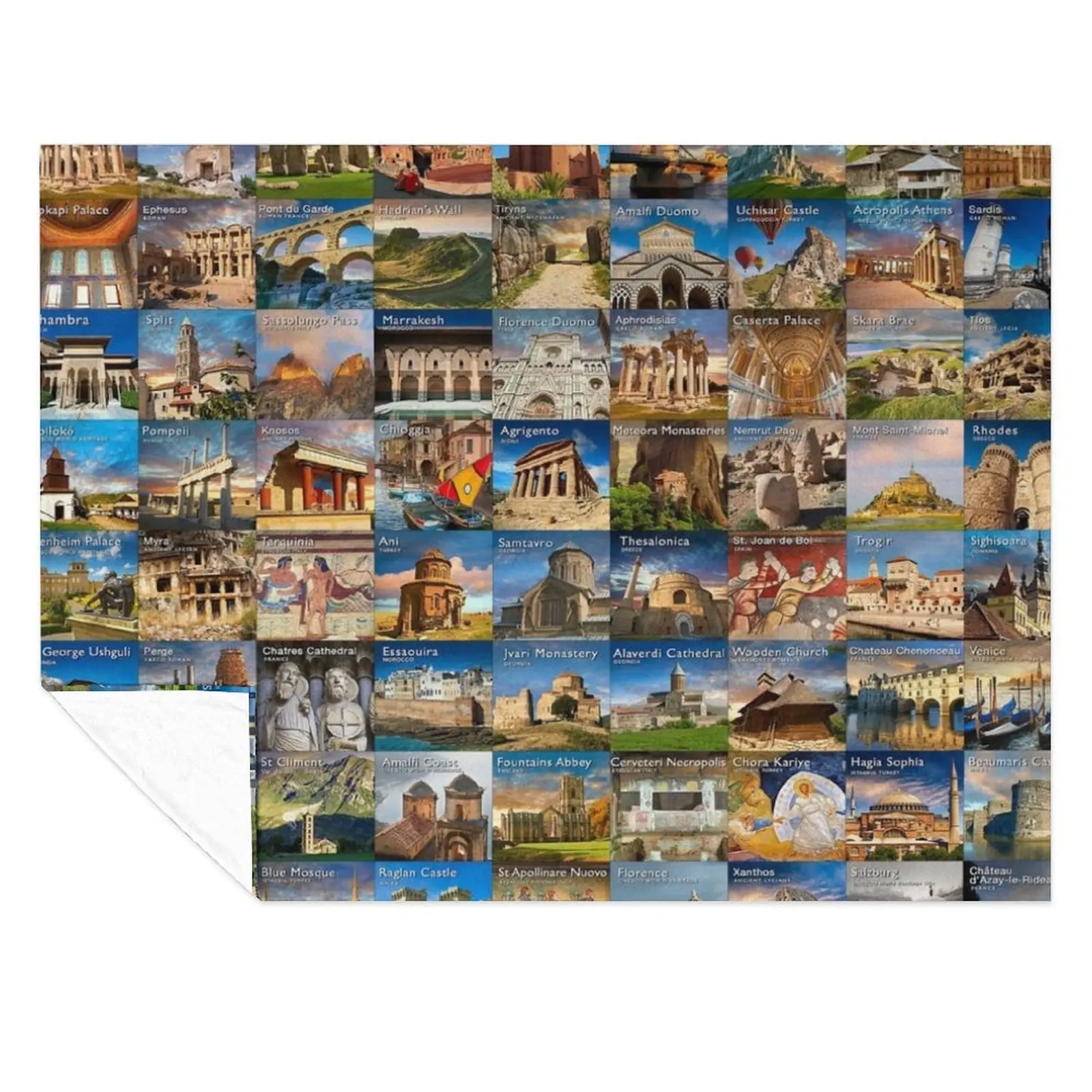 Плетение объектов всемирного наследия ЮНЕСКО, мягкие одеяла, термобелье для путешествий, декоративные роскошные одеяла для дивана