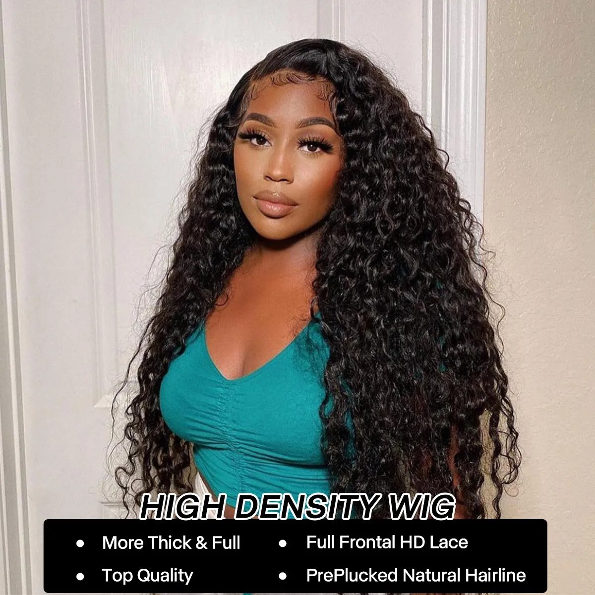 

Парик Deep Wave 360 HD Lace Frontal из 100% натуральных волос, плотность 200%, 30-40 дюймов, кудрявые волосы Water Wave, парик с фронтальной шнуровкой из натуральных волос