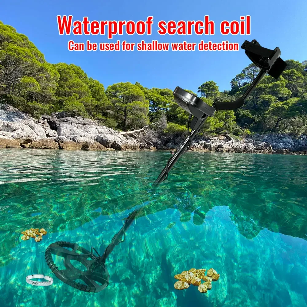 

Professional Gold Metal Detector MD8020 Treasure Hunter High Sensitivity Waterproof Coil Adjustable Length Ergonomic Design