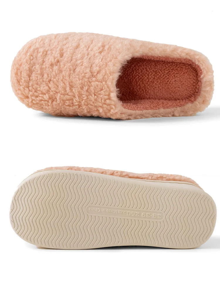 شباشب نسائية شباشب قطنية للجنسين موضة شتوية دافئة شباشب منزلية أحذية كاجوال للمنزل #5