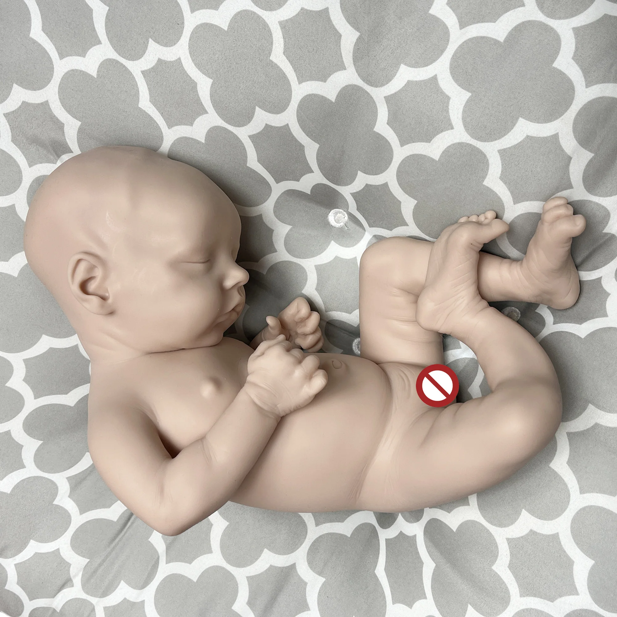 18 zoll Twins B Weiche Volle Körper Silikon Reborn Baby Puppe Unlackiert Handmade Newborn Puppe Corpo De Silikon Inteiro