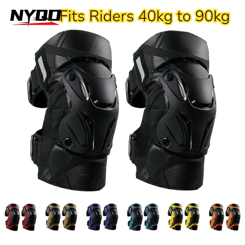

Night Reflective Motorcycle Knee Shin Guards, Cuirassier Motocross Protective Gear for Off-Road Dirt Bike Street Riding Safety