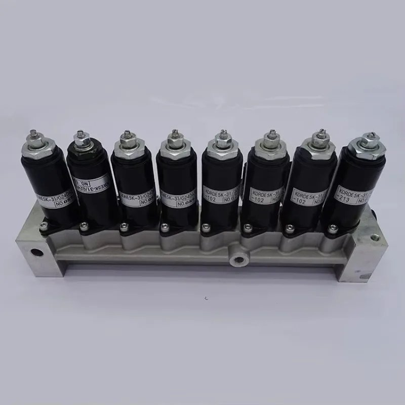 Electromagnetic valve group, rotary electric lock, hydraulic pump, excavator accessories
