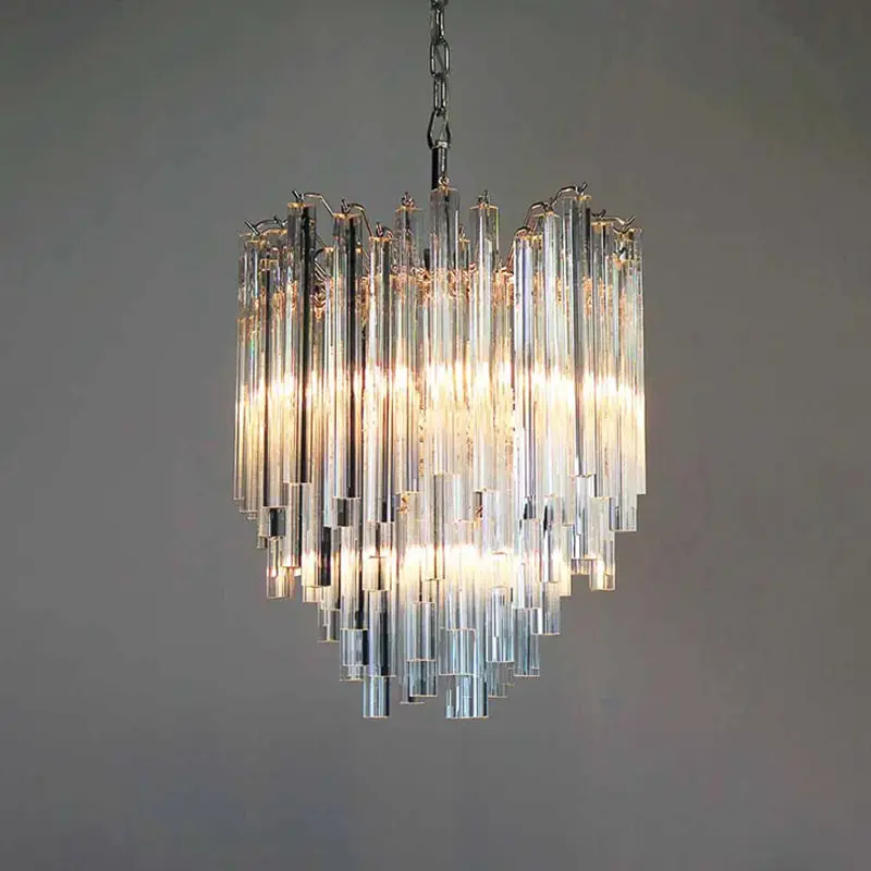 Italy Murano Glass Chandelier Light For Living Room Bedroom Hotel Staircase Vintage Villa Lamp Pendant Light Home Decor Fixture