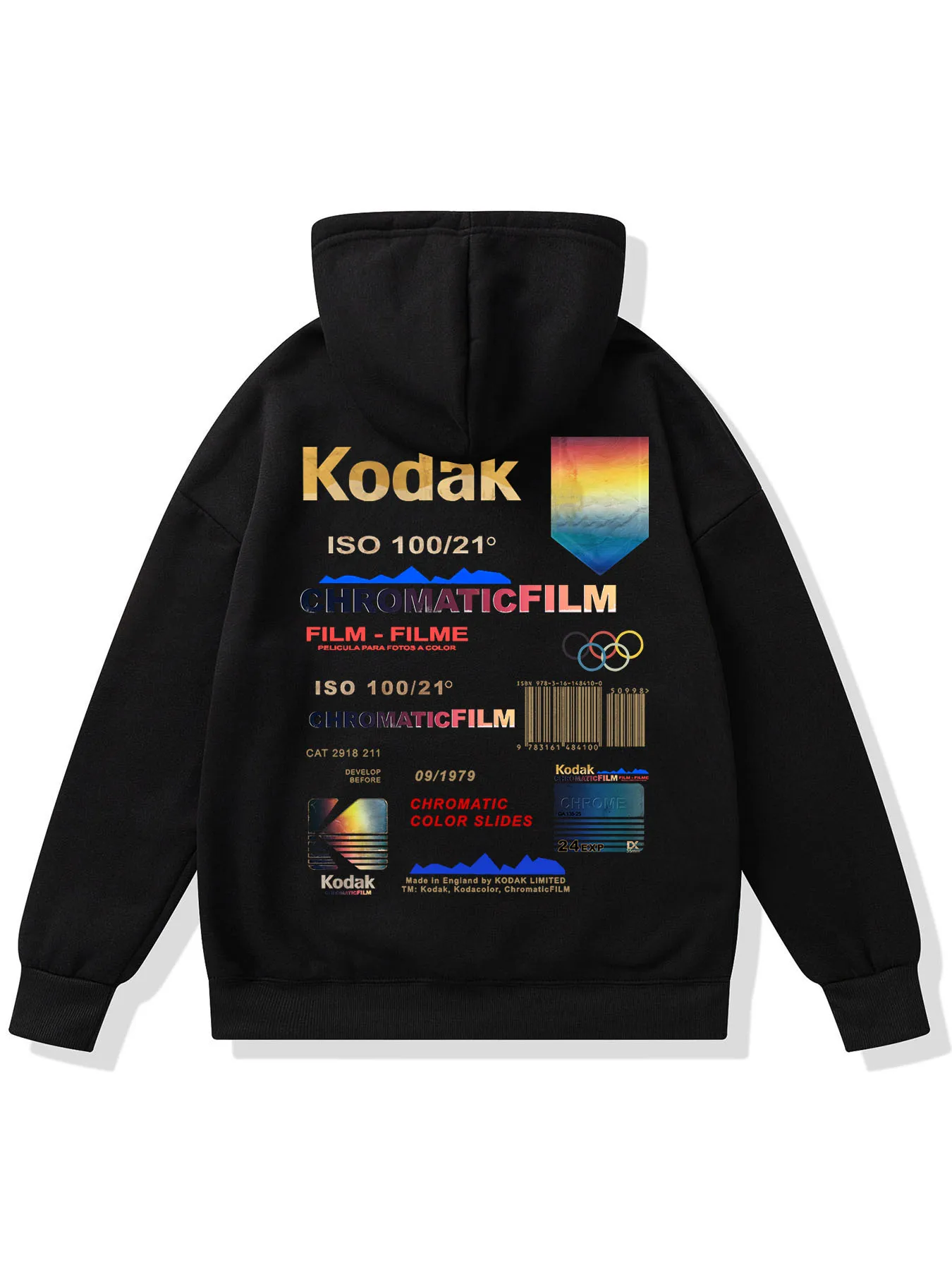 2024 New Fashion Hoody Anime Cartoon Kodak Printed Fleece Pullover Casual Mens Women Hoodies Sweatshirts Hip Hop Streetwear