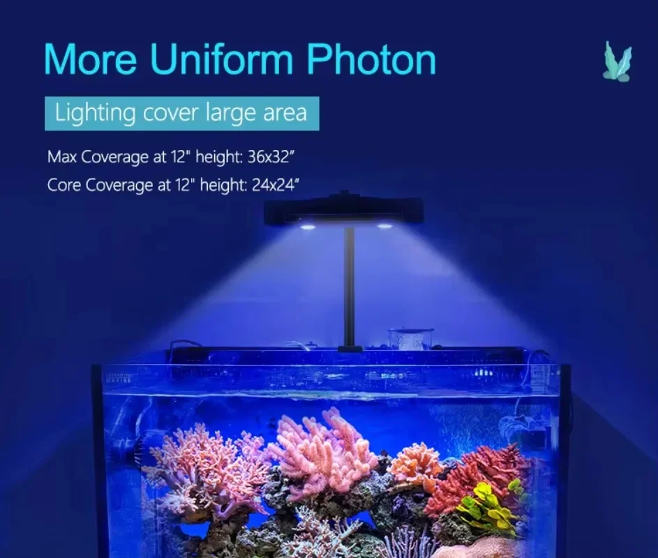 CTlite G5 95W Reef Aquarium LED Light Built-in Epistar Chips Master-Slave Linked Control with Auto Sunrise Sunset Mode