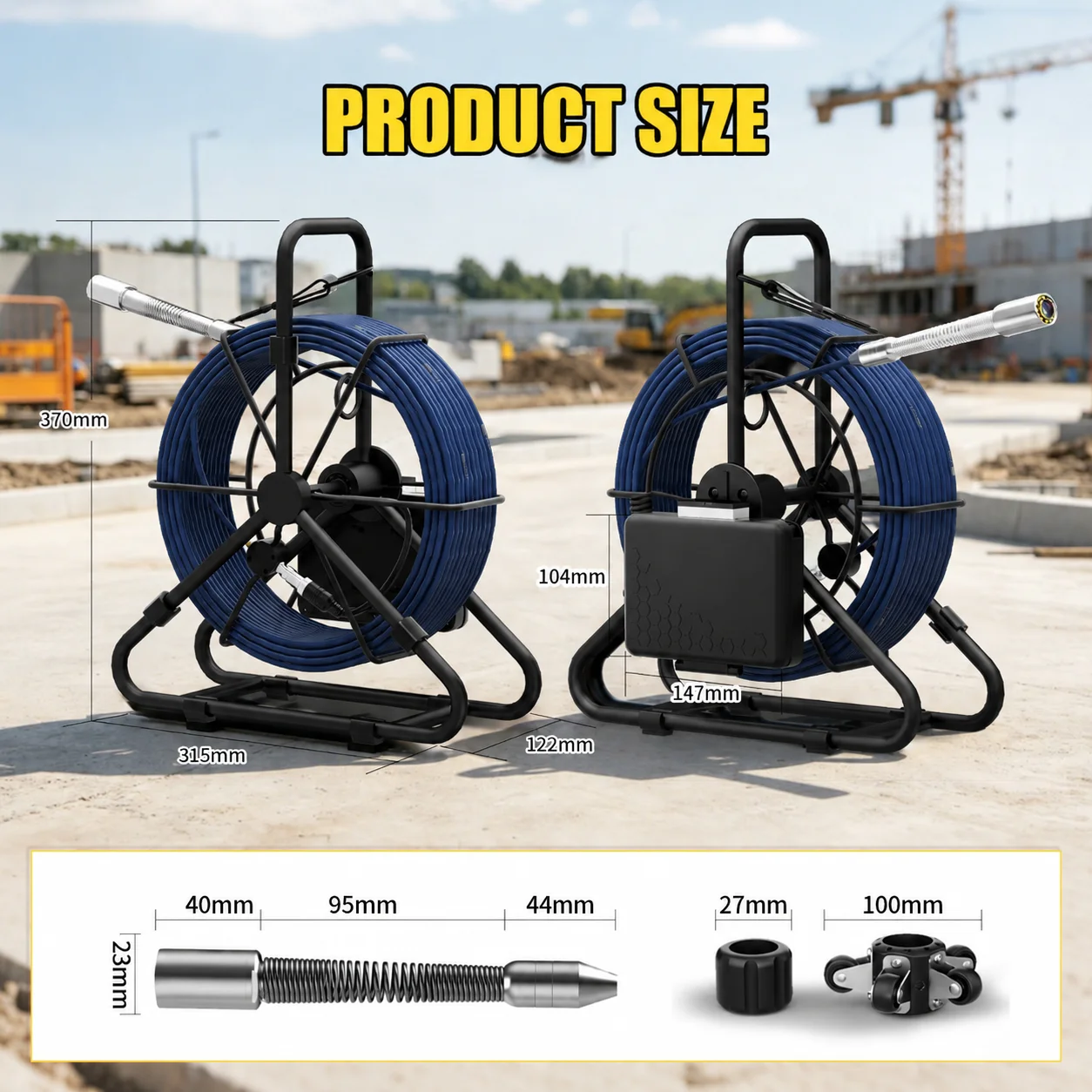 Sewer Pipe Inspection Camera 23mm IP68 Industrial Endoscope 5