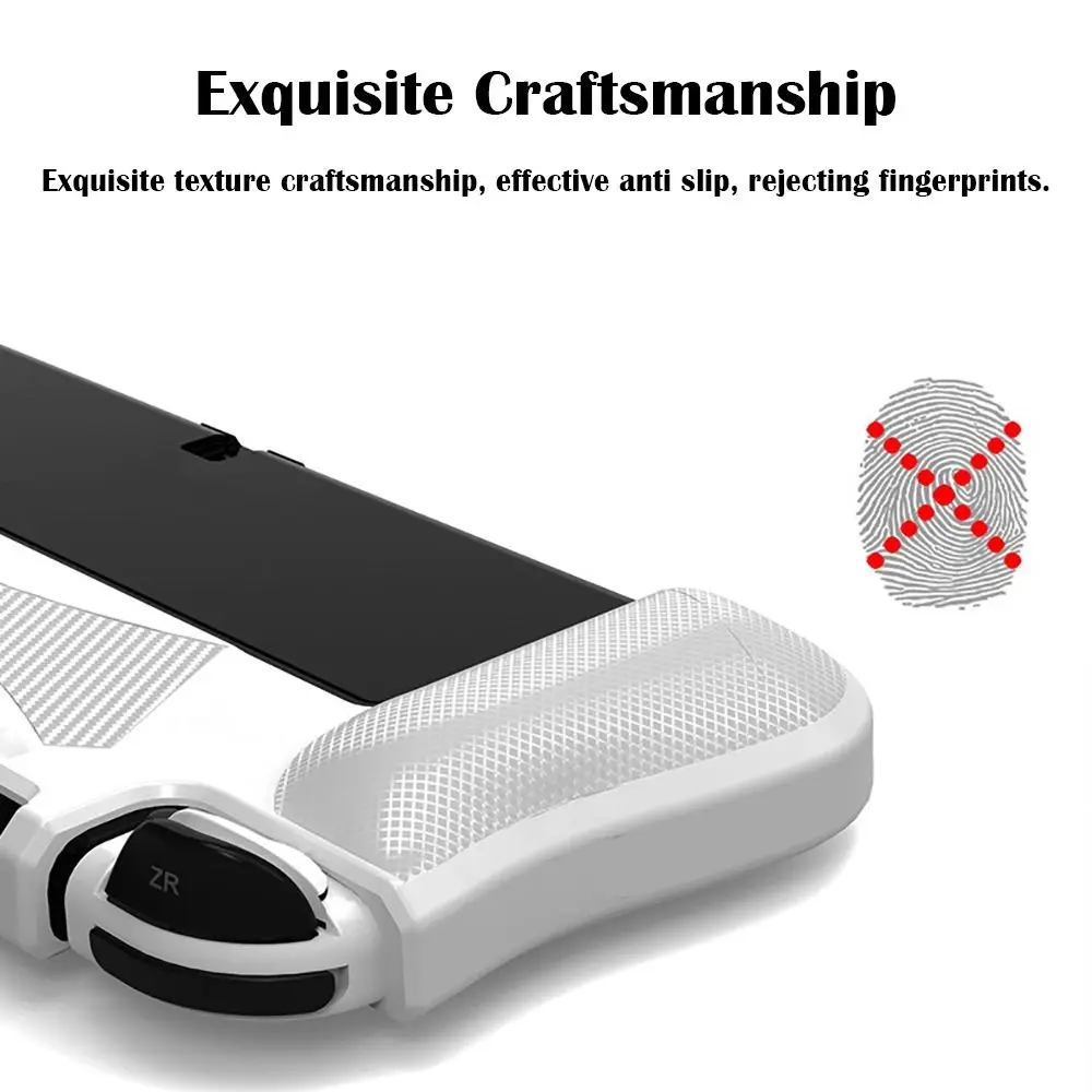 Professional Dockable Protective Case Ergonomic Shockproof Grip Shell TPU Anti Scratch Game Accessories for Nintendo Switch OLED