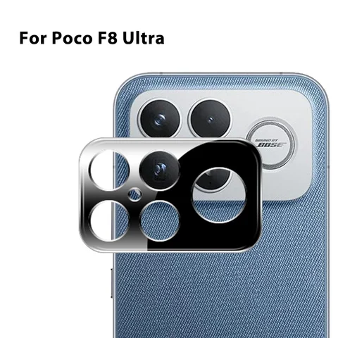 Xiami foco F8Ultra/F8Pro 1-3 шт. для Xiaomi Poco F8 Ultra 5G F8 Pro пленка для камеры черный объектив TrempGlass 3D улучшенная защита дисплея