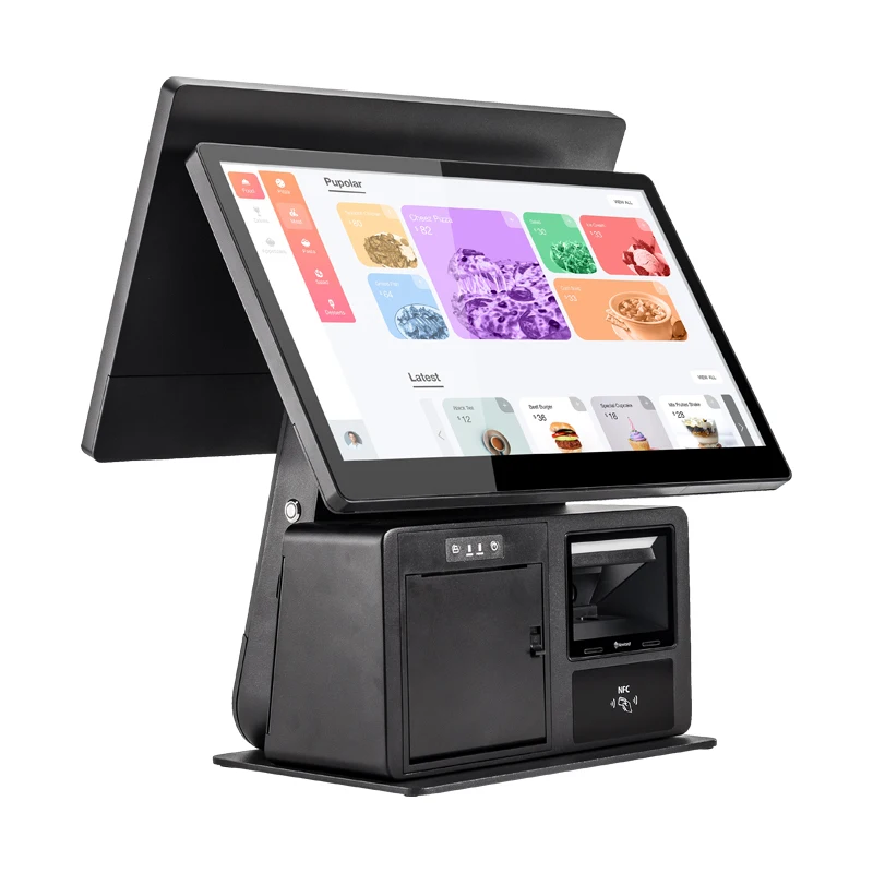 

One-Stop POS Systems Dual Big Screen Point Of Sales POS For Pharmacy POS Manufacturer