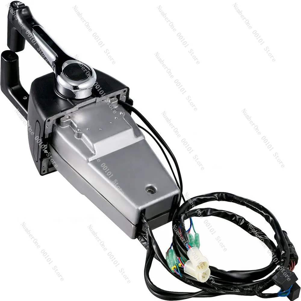 New OEM 704-48207-13 Alloy Dual Engine Marine Outboard Remote Control Box Top Mounting Dual Grip Push Open Connector Type
