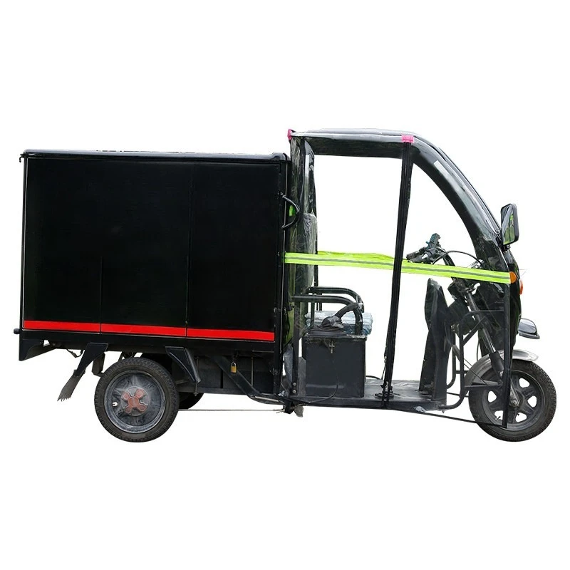 Electric tricycle canopy front windshield curtain left and right door curtain autumn and winter