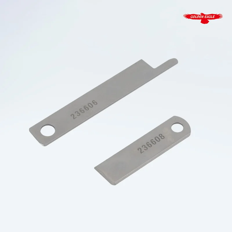 236606 + 236608 Upper & Lower Knife For Pegasus FS-601, FS-603 Feed-Off-The-Arm Sewing Machine Blade (Pack of 10 Sets)