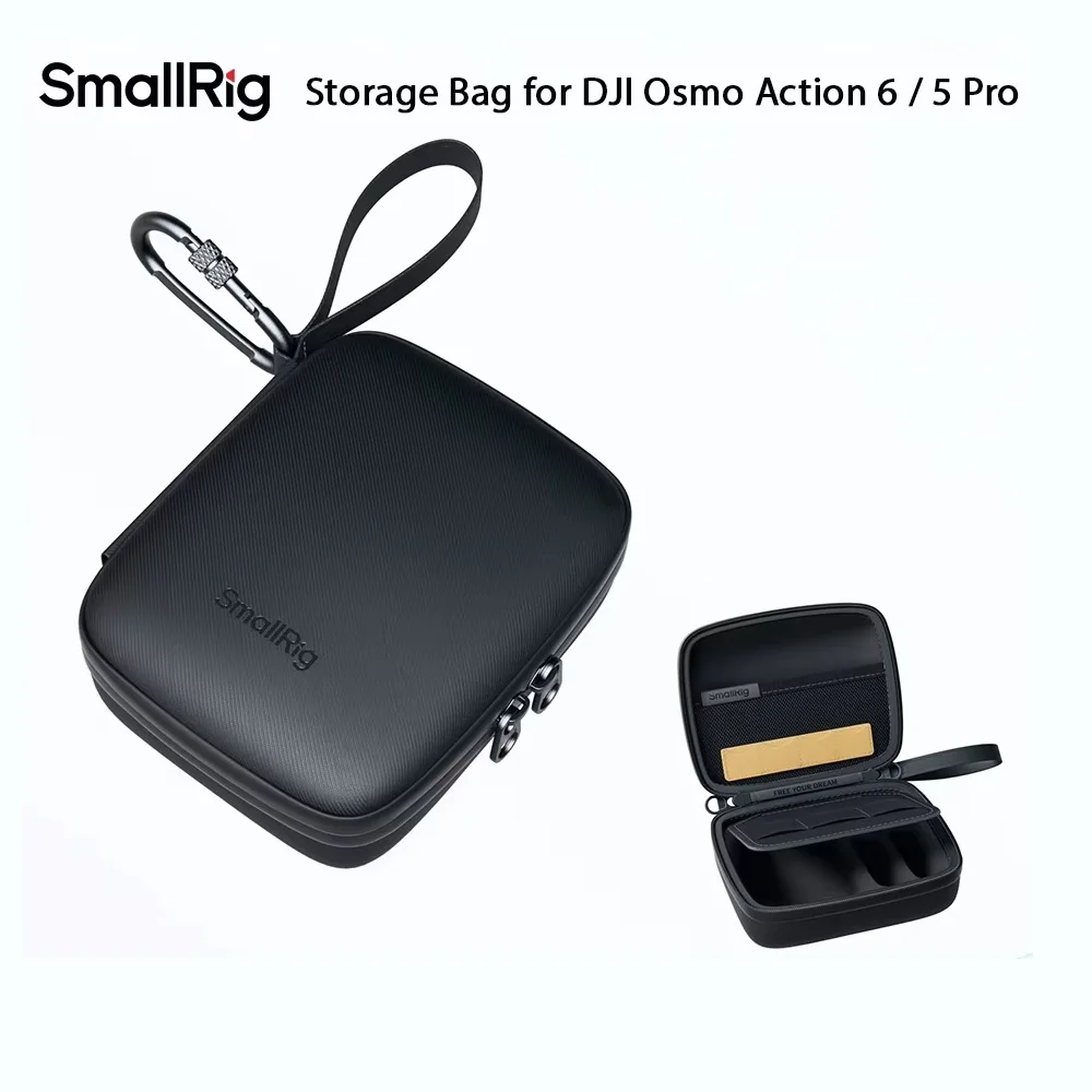 SmallRig Storage Bag for DJI Osmo Action 6 / 5 Pro /4 / 3 for DJI Osmo Nano for GoPro Hero 13 / 12 for Insta360 Ace Pro 2 -5917